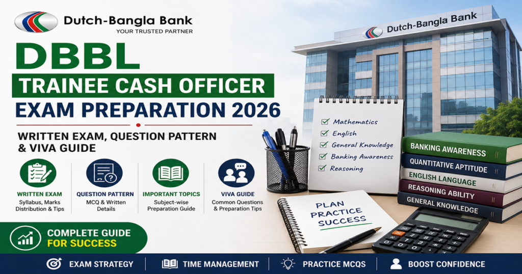 DBBL Trainee Cash Officer Exam Preparation 2026