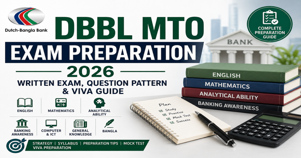 DBBL MTO Exam Preparation 2026 Written Exam Question Pattern and Viva Guide